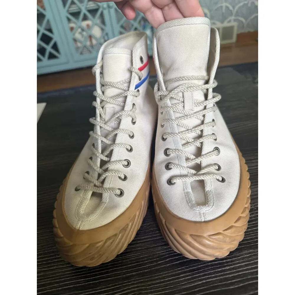 Gucci Tortuga GG Logo Red, White, & Blue High Top Sneakers Sz. 8M/10W